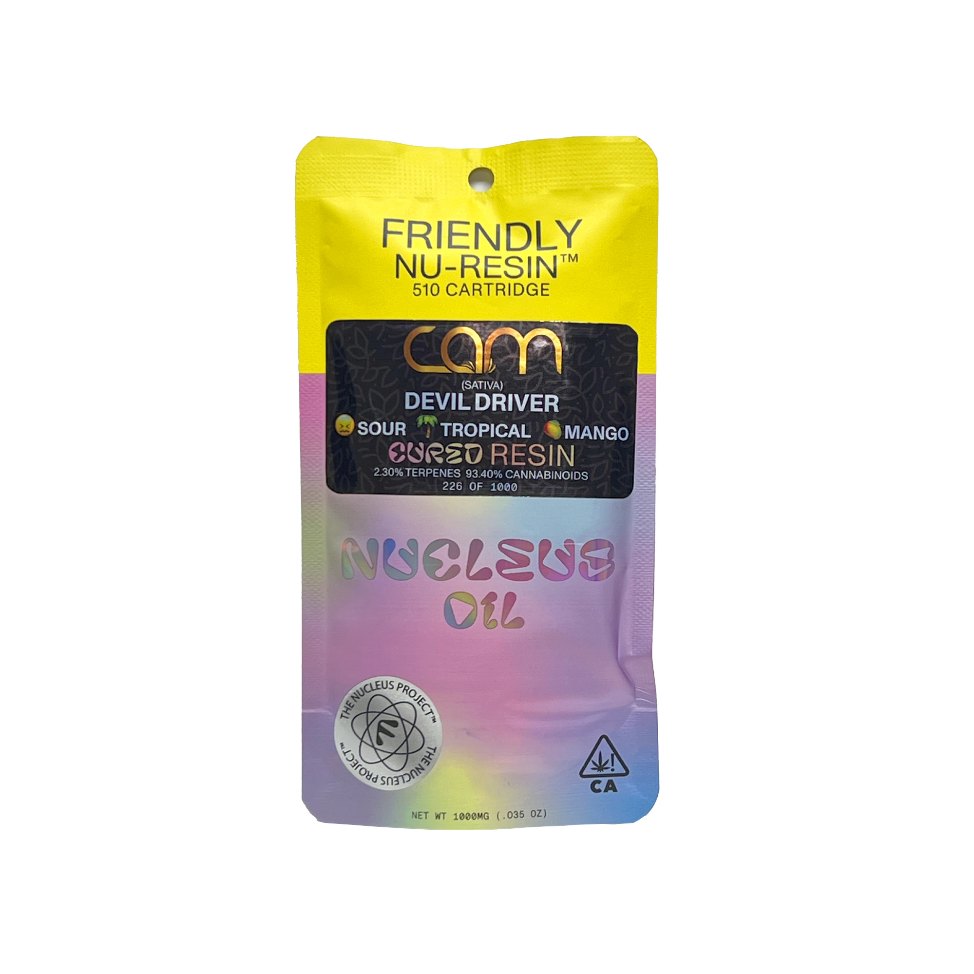 Friendly Brand - Friendly Brand x CAM Devil Driver Cured Resin Cartridge 1.0g Main Image