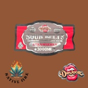 Devour 3000 mg Sour Belts- Strawberry