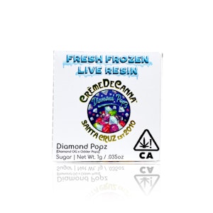 CREME DE CANNA - CREME DE CANNA - Concentrate - Diamond Popz - Live Resin Sugar - 1G