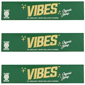 Vibes Rolling Papers - Vibes Organic Hemp King Size Rolling Paper