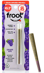 Grape Ape 1g Infused Pre-roll - Froot 