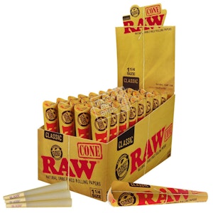 Raw - 6pk Cones - 1 1/4 - Raw