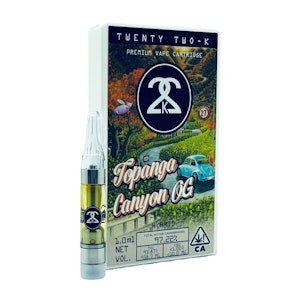 22k - 22K - 1g Cart - Topanga Canyon OG
