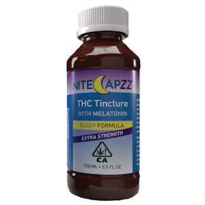 Nitecapzz - THC Tincture with Melatonin 1000mg Sleep Formula Tincture Extra Strength 30ml - Nite Capzz 