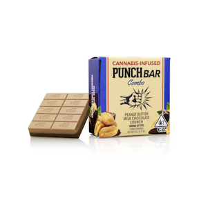 Punch Edibles & Extracts - 100mg THC Peanut Butter Milk Chocolate Bar - Punch Bar