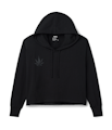 MedMen - XS - Womens Black Cropped Hoodie
