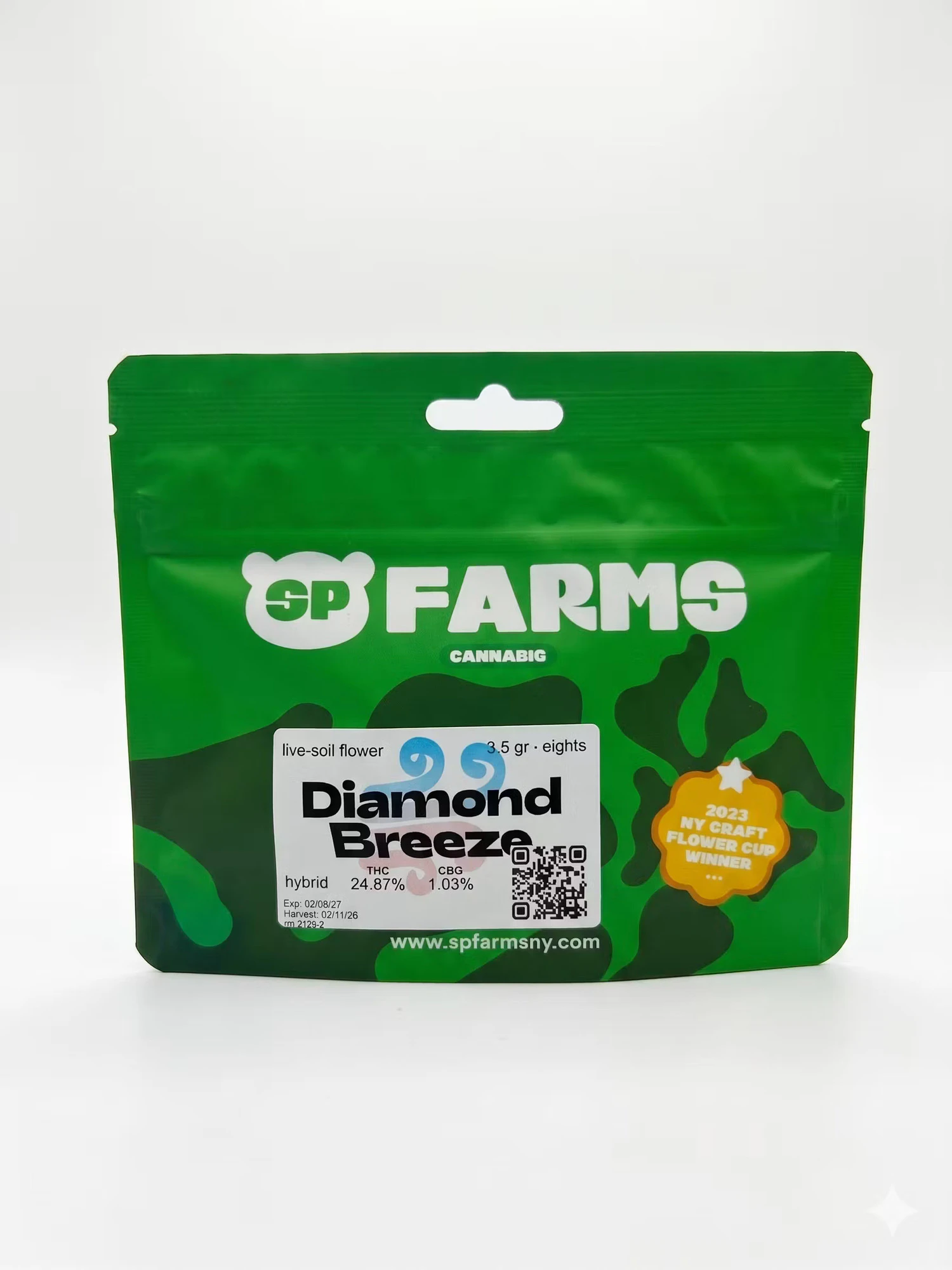 SP Farms - SP Farms | Diamond Breeze | Premium Indoor | Flower | 3.5g  Main Image
