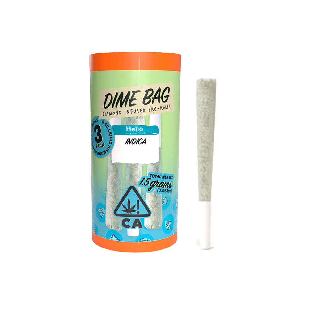 Dime Bag - DIme Bag Ace OG Diamond Infused 3pk Prerolls Main Image