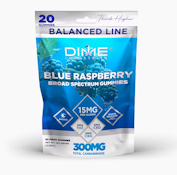 DIME 300mg CBG Blue Raspberry Gummies 20ct