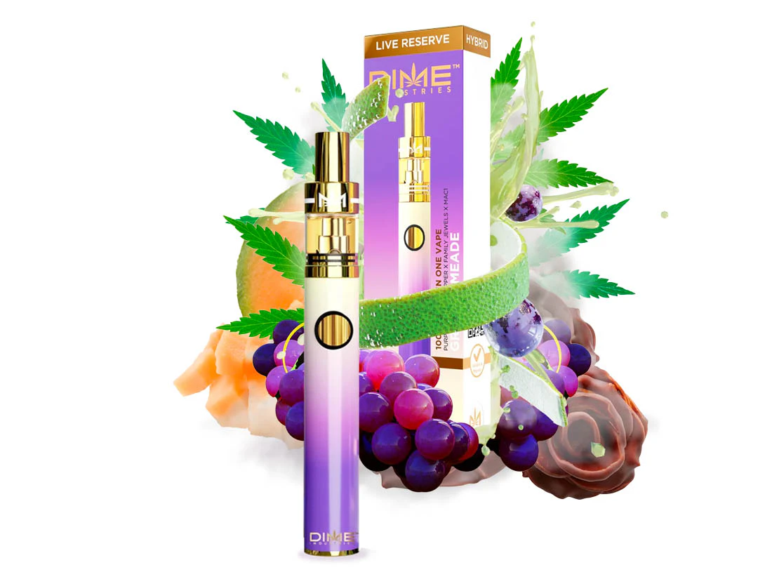 Dime Industries - Dime - Grape Limeade - 1g Live Reserve All-In-One Vape Main Image