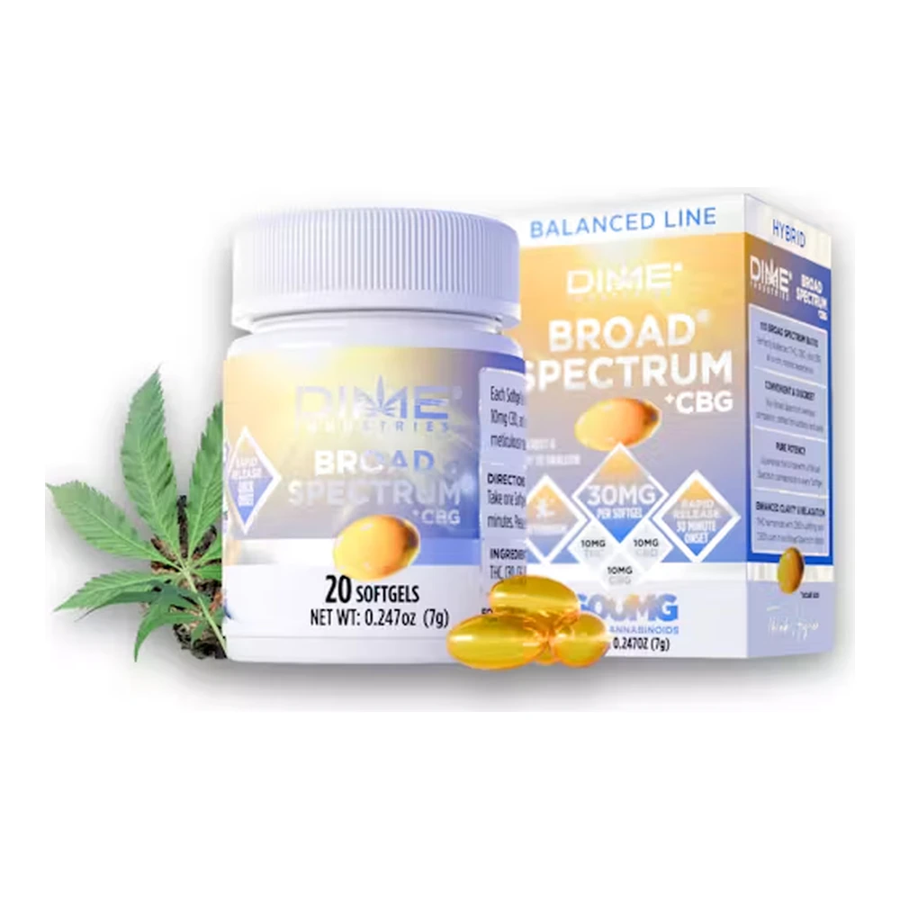 Dime Industries - Dime Industries | CBG | Rapid Onset Afternoon Capsules | 20pk | 600mg Main Image