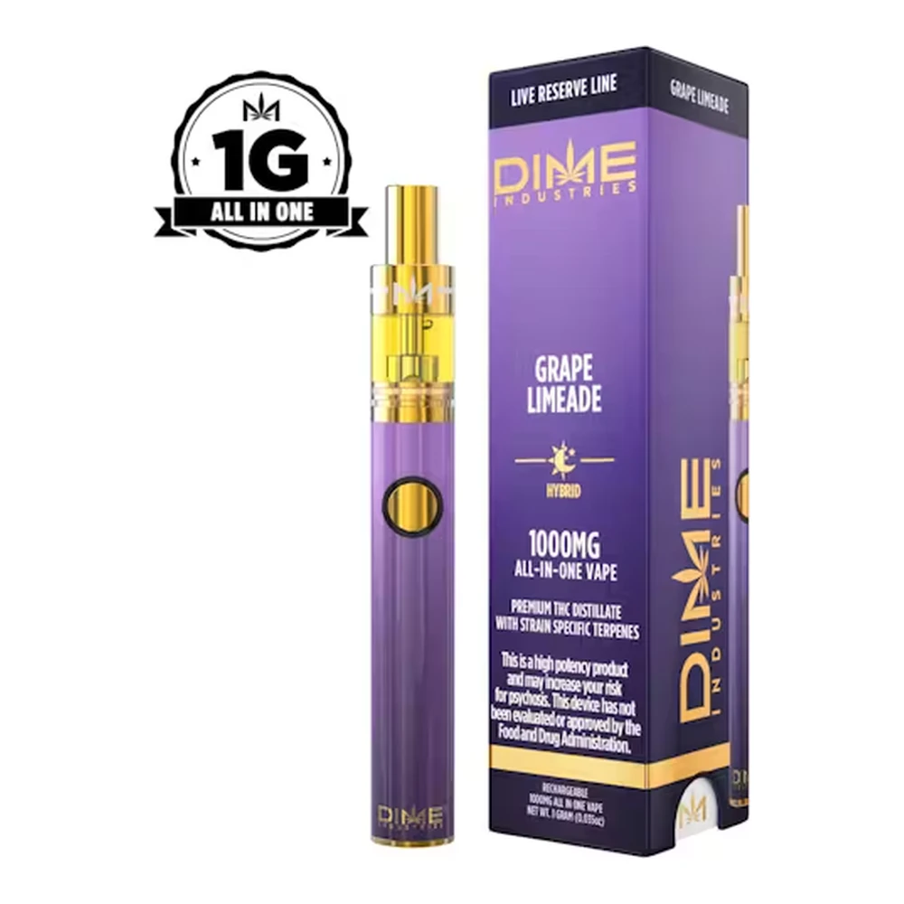 Dime Industries - Dime Industries | Grape Limeade | Live Reserve All-In-One Vape | 1g Main Image