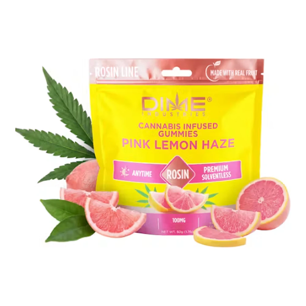 Dime Industries - Dime Industries | Pink Lemon Haze | Rosin Line | Fruit Gummies | 10pk | 100mg Main Image
