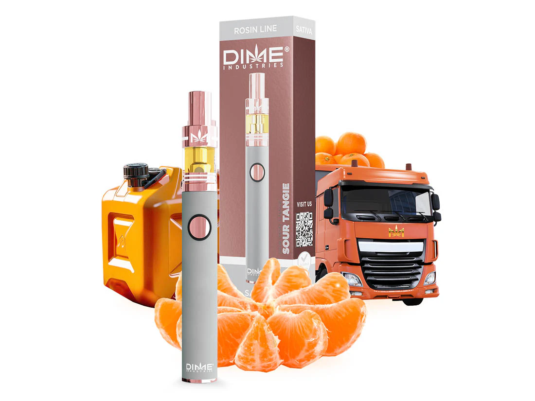 Dime - Dime - Sour Tangie - 600mg Rosin All-In-One Vape Main Image