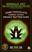 Dark Chocolate Peanut Butter Cups Hybrid 100mg 10 Pack - Emerald Sky