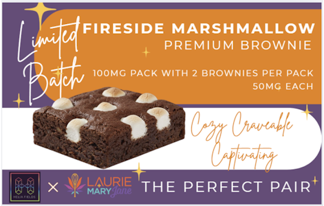 Helia Fields - Helia Fields Fireside Marshmallow Brownie 2pk 100mg