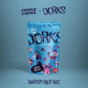 Choice Chews - Dorks - Dweeby Blue Raz - 200mg