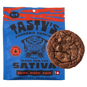 TASTY'S - Double Chocolate Chip Cookie, 1:1 CBD:THC