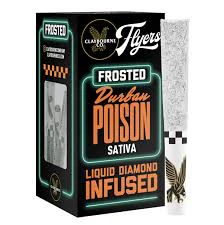 Claybourne Co. - [Claybourne] Frosted Infused Pre-roll 5 pack - 2.5g - Durban Poison (S) Main Image