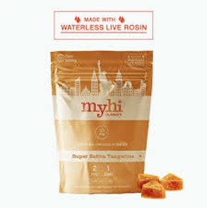 MyHi - MyHi - Super Sativa Tangerine - 100mg Live Rosin Gummies