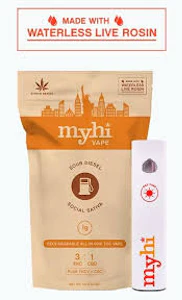 MyHi - MyHi - Sour Diesel Social Sativa - 1g AIO Live Rosin