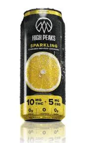 High Peaks - High Peaks - Sparkling Lemonade - 10mg THC/5mg CBD Beverage Main Image