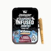 [West Coast Cure] Jefferey Diamond Infused 5pk Prerolls - 3.25g - Frozen Cherries (H)