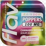 Flav - Rainbow Poppers - 100mg Gummies