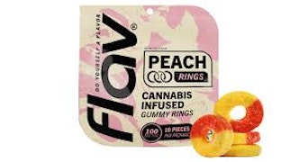 Flav - Peach Rings - 100mg Gummies