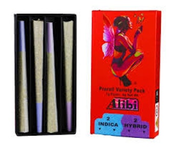 Alibi - Alibi - Multipack Indica/Hybrid - 4pk Prerolls