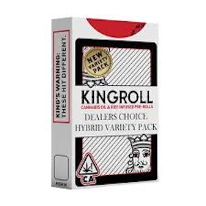 KING ROLL - [Kingroll] Infused Preroll 4 Pack - 3g - Hybrid Variety Pack #5 (H)