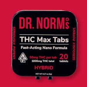 DR. NORM'S - [DR NORMS] Tablets - THC MAX Hybrid 