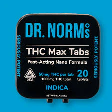 Dr. Norm's - [DR NORMS] 20pk Tablets - 1000mg - THC MAX Indica (I) Main Image