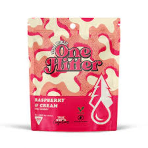 TRUE NORTH COLLECTIVE - RASPBERRY & CREAM ONE HITTER VEGAN GUMMY ADULT-USE