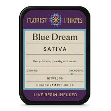 Florist Farms - X| Florist Farms | Blue Dream | Live Resin Infused | 5pk | .5g Main Image