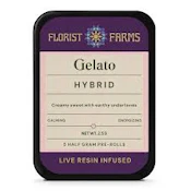X| Florist Farms | Gelato | Live Resin Infused | 5pk | .5g