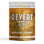 X| Revert | Monster Cookies | Kief Infused Ground Flower | 14g