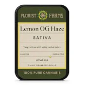 X| Florist Farms | Lemon OG Haze | Prerolls | 7pk | .5g