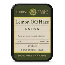 Florist Farms - X| Florist Farms | Lemon OG Haze | Prerolls | 7pk | .5g Main Image