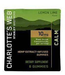 Charlotte's Web - 10mg CBD Lemon Lime Calm 6pk