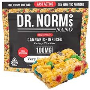 DR. NORM'S - Dr. Norm's - NANO Very Berry Crunch Crispy Rice Bar 100mg