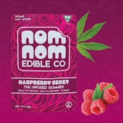 Nom Nom | Raspberry Beret | THC Gummies | 200mg