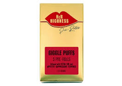 HER HIGHNESS - Her Highness- Giggle Puffs- 2.5g/5pk -Infused Preroll