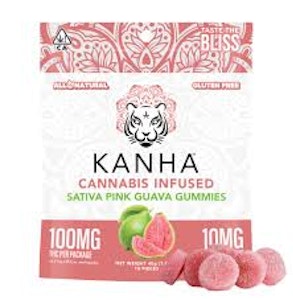 Kanha - [Kanha] Gummies - 100mg - Pink Guava (S)