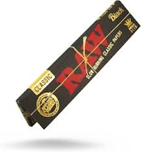 Weed Growers From Seed To Stone DBA Matawana - Raw Blacks: Classic Rolling Papers (King Size Slim)