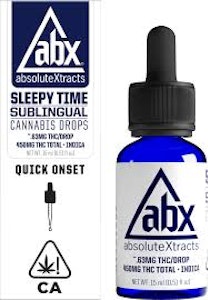 ABX - [ABX] SLEEPY TIME THC:CBN DROPS - 500:250MG - 15ML (I)