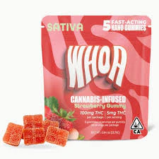 Whoa - WHOA Edibles Gummy 100mg Sativa Strawberry Main Image
