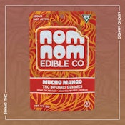 Nom Nom | Mucho Mango | Live Resin THC Gummies | 200mg