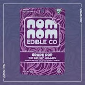 Nom Nom | Grape Pop | Live Resin THC Gummies | 200mg