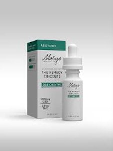MARY'S MEDICINALS - [MARY'S MEDICINALS] CBD:THC RESTORE TINCTURE - 500MG:16MG - 13.5ML